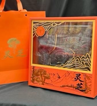 今天货源 大量灵芝礼盒 /