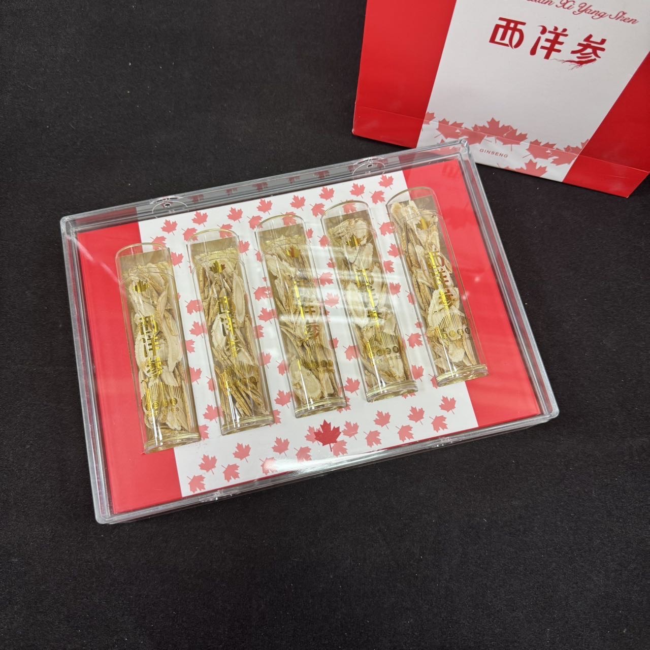 今天货源 大量花旗参礼盒 伴手礼 /