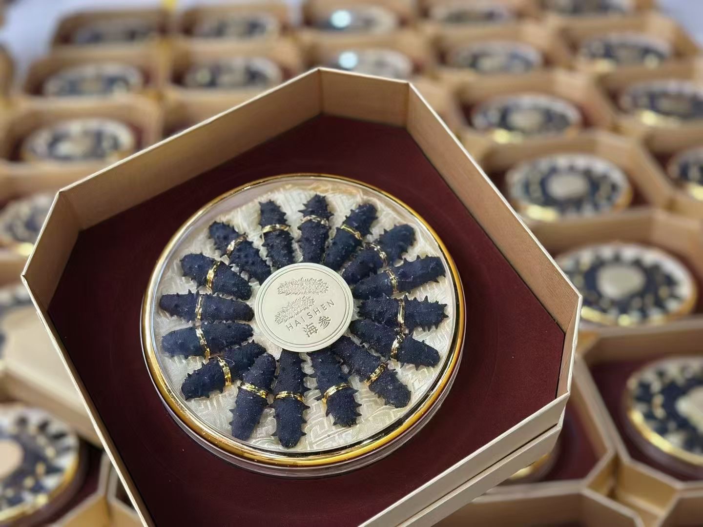 今天货源 大量海参礼盒 /